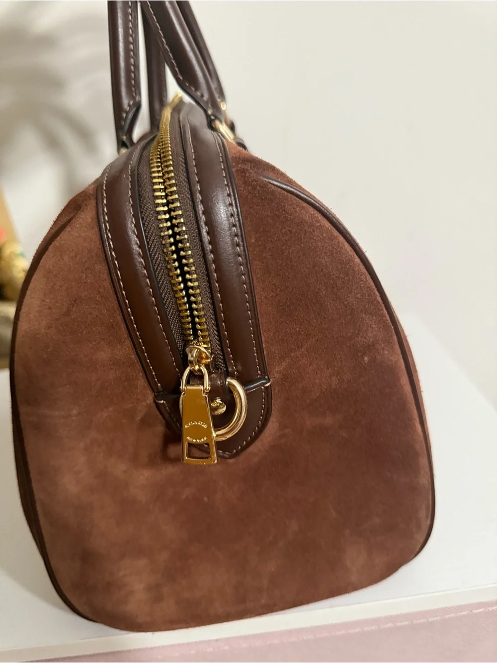 Coach suede satchel